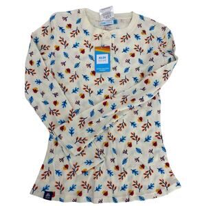 NWT ALDI GEAR Ladies Pajamas Small 2023 Fall Edition Waffle Knit white floral